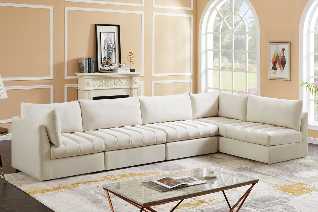 Jacob Cream Velvet Modular Sectional - Royal Furniture & Gifts (MI) - Multi Location