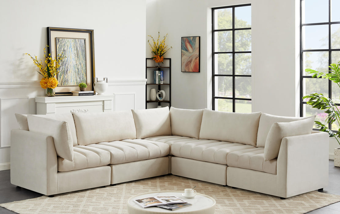 Jacob Cream Velvet Modular Sectional - Royal Furniture & Gifts (MI) - Multi Location