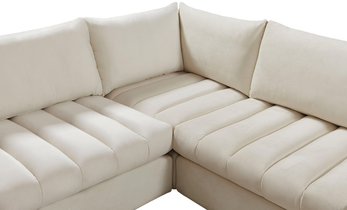 Jacob Cream Velvet Modular Sectional - Royal Furniture & Gifts (MI) - Multi Location