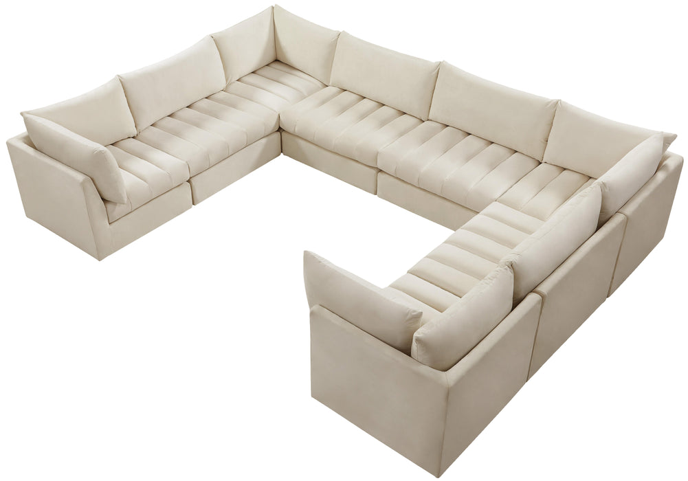 Jacob Cream Velvet Modular Sectional - Royal Furniture & Gifts (MI) - Multi Location