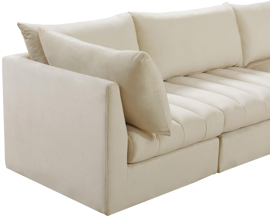 Jacob Cream Velvet Modular Sectional - Royal Furniture & Gifts (MI) - Multi Location