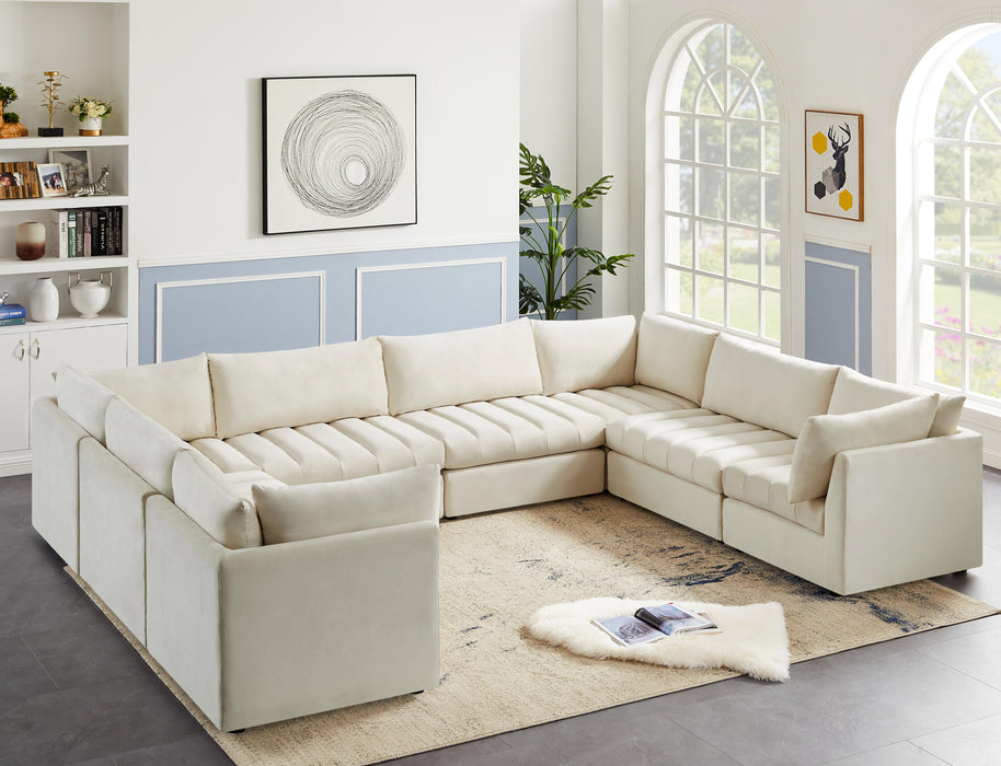 Jacob Cream Velvet Modular Sectional - Royal Furniture & Gifts (MI) - Multi Location