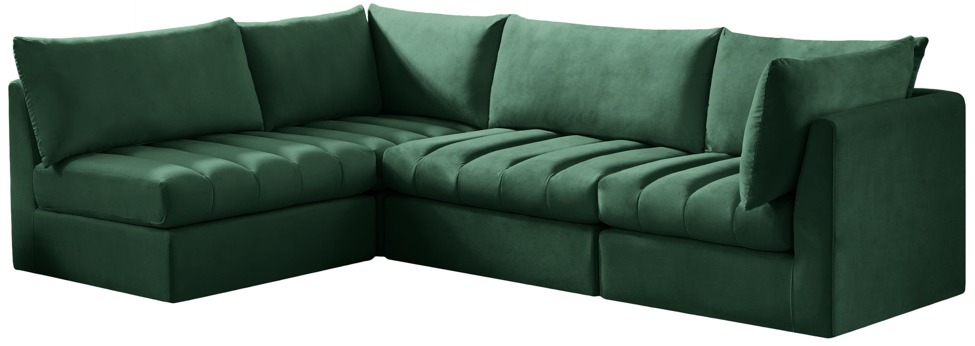 Jacob Green Velvet Modular Sectional - Royal Furniture & Gifts (MI) - Multi Location