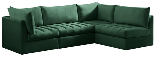 Jacob Green Velvet Modular Sectional - Royal Furniture & Gifts (MI) - Multi Location