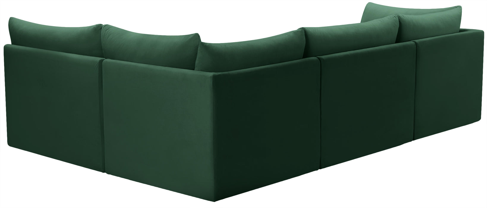 Jacob Green Velvet Modular Sectional - Royal Furniture & Gifts (MI) - Multi Location