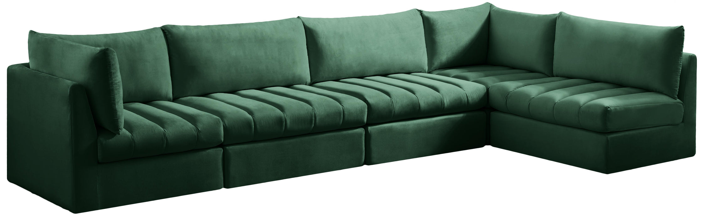 Jacob Green Velvet Modular Sectional - Royal Furniture & Gifts (MI) - Multi Location