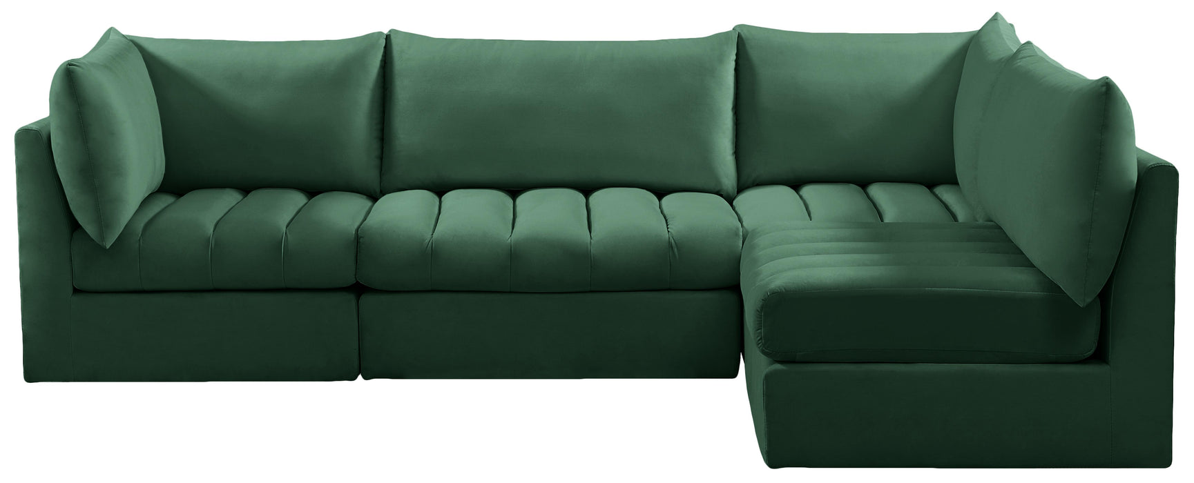 Jacob Green Velvet Modular Sectional - Royal Furniture & Gifts (MI) - Multi Location