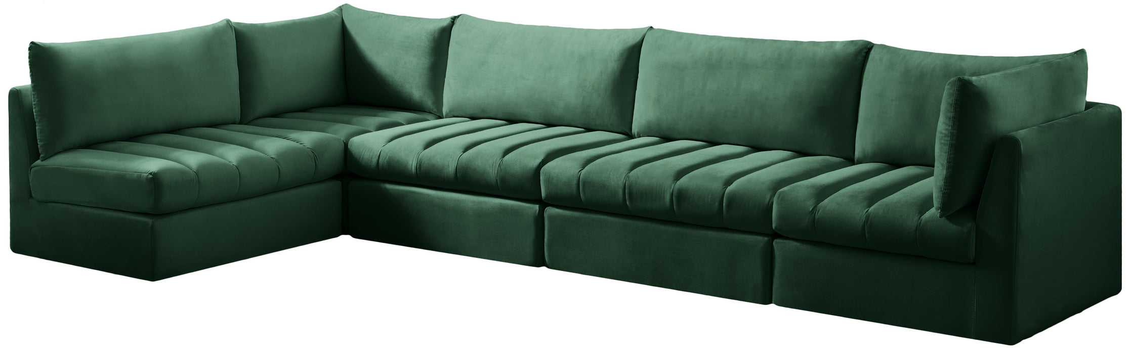 Jacob Green Velvet Modular Sectional - Royal Furniture & Gifts (MI) - Multi Location