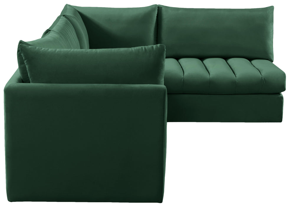 Jacob Green Velvet Modular Sectional - Royal Furniture & Gifts (MI) - Multi Location
