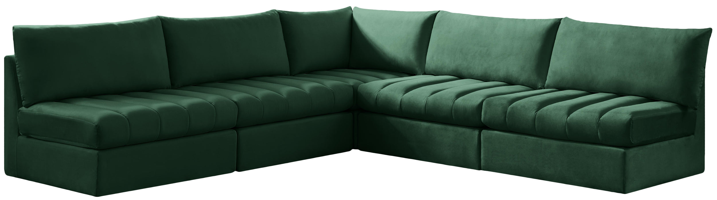 Jacob Green Velvet Modular Sectional - Royal Furniture & Gifts (MI) - Multi Location