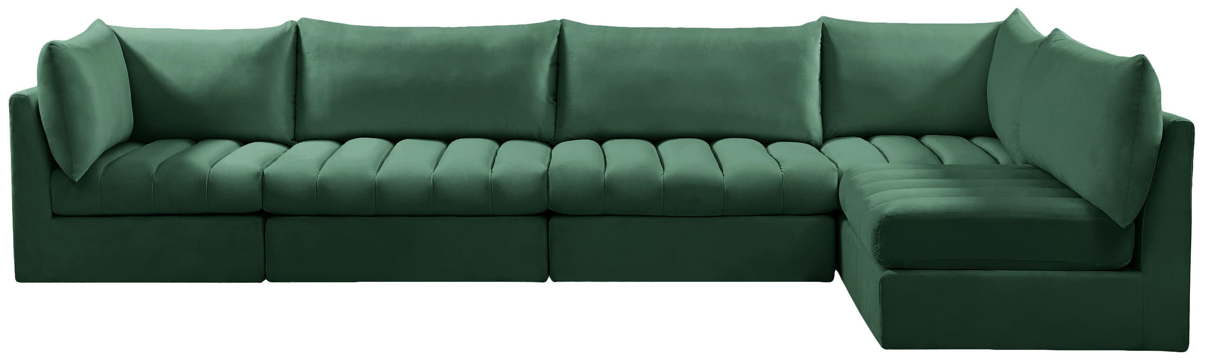 Jacob Green Velvet Modular Sectional - Royal Furniture & Gifts (MI) - Multi Location