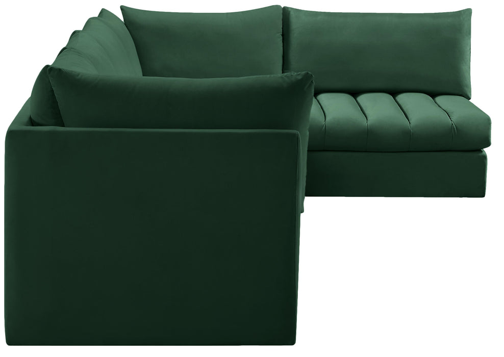 Jacob Green Velvet Modular Sectional - Royal Furniture & Gifts (MI) - Multi Location