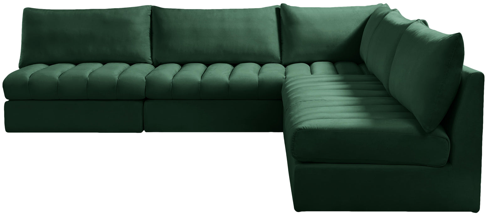 Jacob Green Velvet Modular Sectional - Royal Furniture & Gifts (MI) - Multi Location