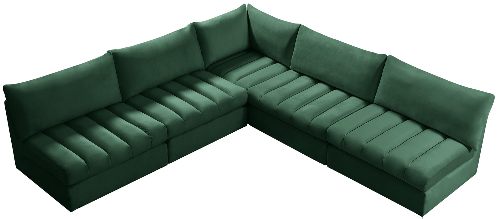 Jacob Green Velvet Modular Sectional - Royal Furniture & Gifts (MI) - Multi Location
