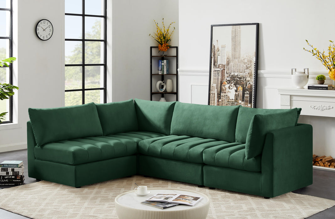 Jacob Green Velvet Modular Sectional - Royal Furniture & Gifts (MI) - Multi Location