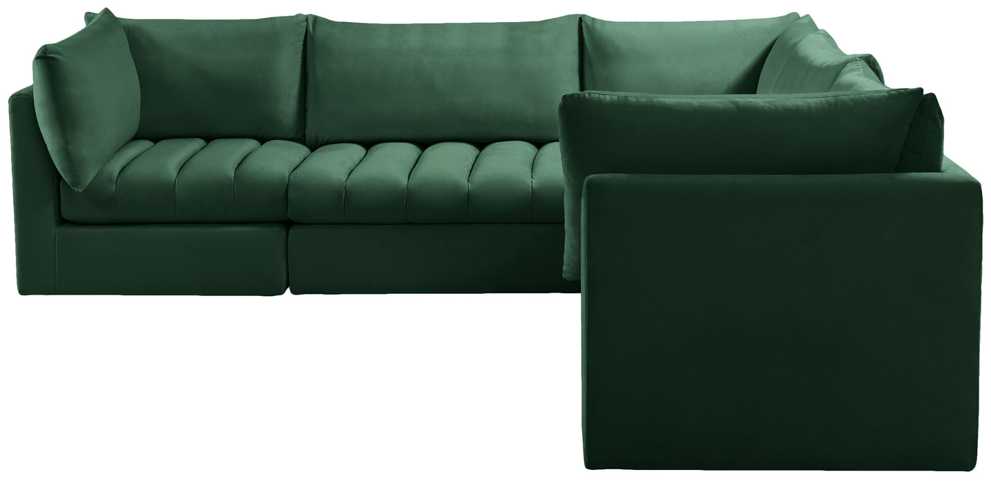 Jacob Green Velvet Modular Sectional - Royal Furniture & Gifts (MI) - Multi Location