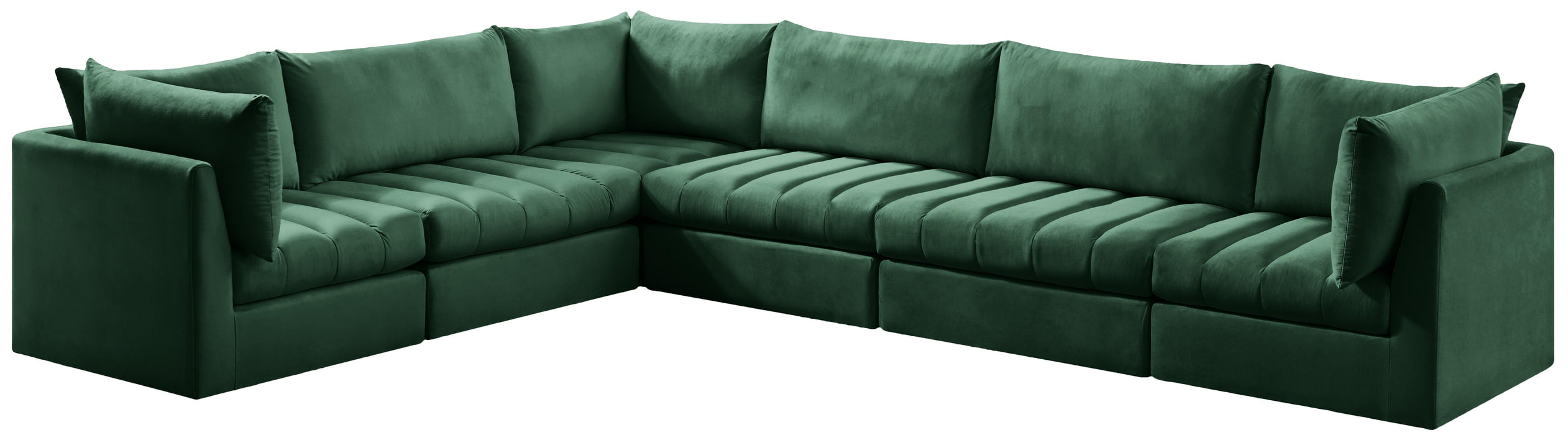 Jacob Green Velvet Modular Sectional - Royal Furniture & Gifts (MI) - Multi Location