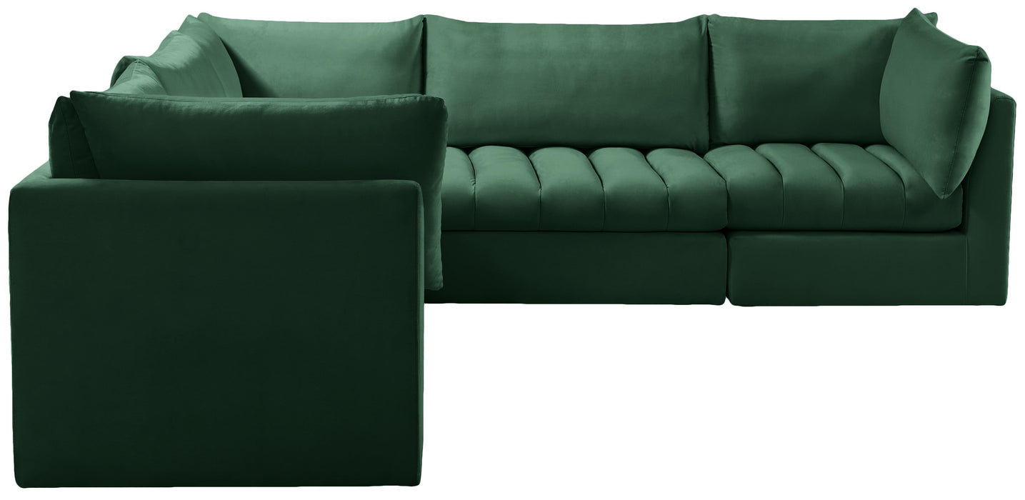 Jacob Green Velvet Modular Sectional - Royal Furniture & Gifts (MI) - Multi Location