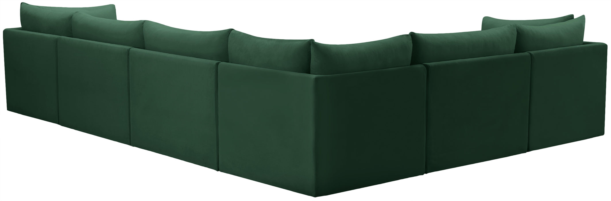 Jacob Green Velvet Modular Sectional - Royal Furniture & Gifts (MI) - Multi Location