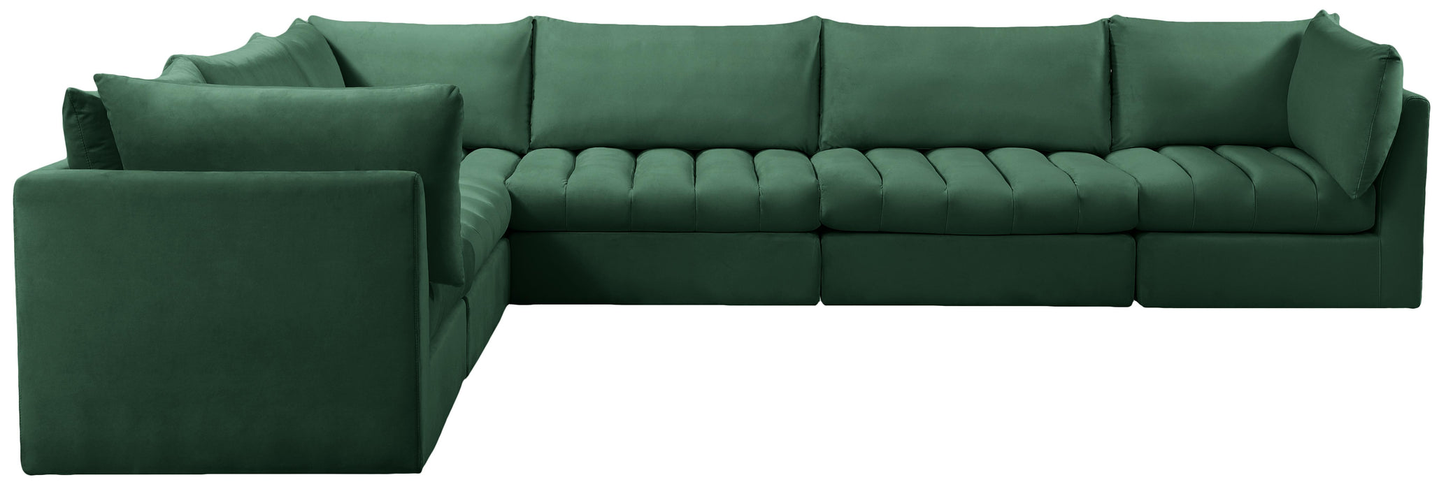 Jacob Green Velvet Modular Sectional - Royal Furniture & Gifts (MI) - Multi Location