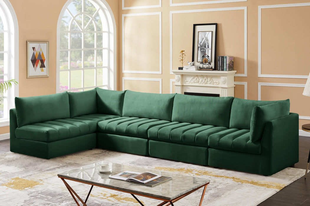 Jacob Green Velvet Modular Sectional - Royal Furniture & Gifts (MI) - Multi Location