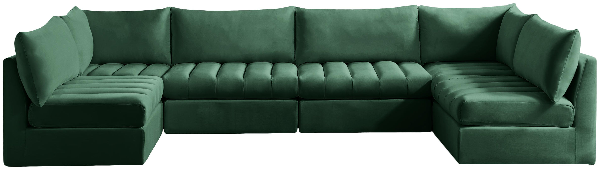 Jacob Green Velvet Modular Sectional - Royal Furniture & Gifts (MI) - Multi Location