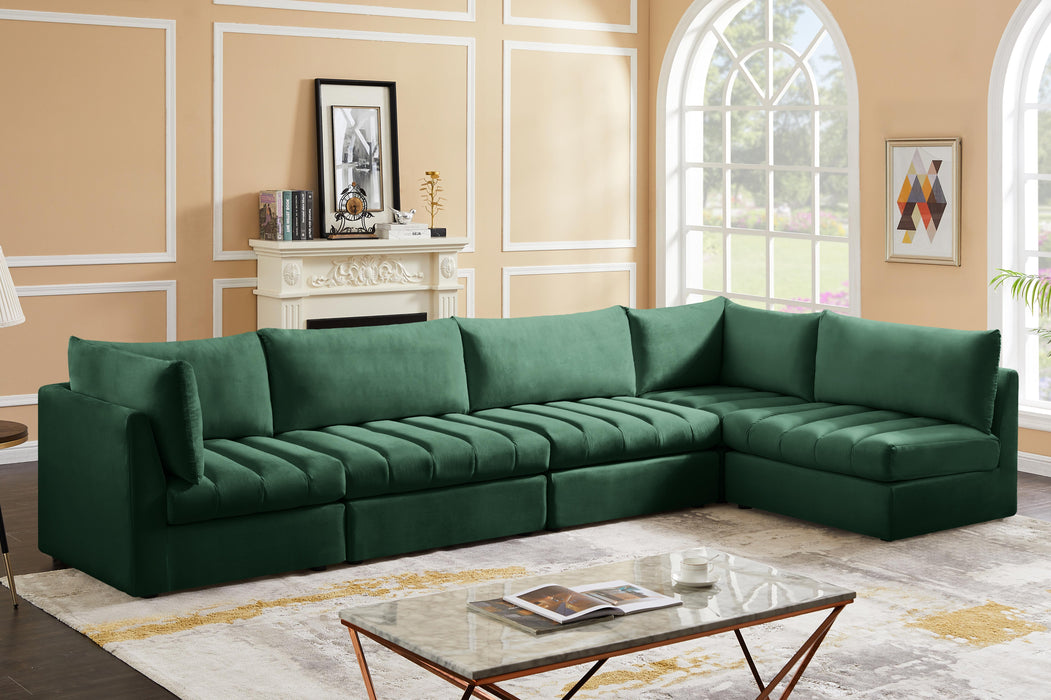 Jacob Green Velvet Modular Sectional - Royal Furniture & Gifts (MI) - Multi Location