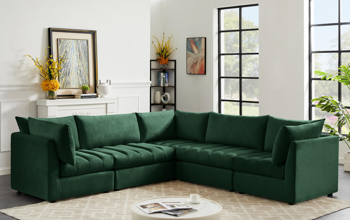 Jacob Green Velvet Modular Sectional - Royal Furniture & Gifts (MI) - Multi Location