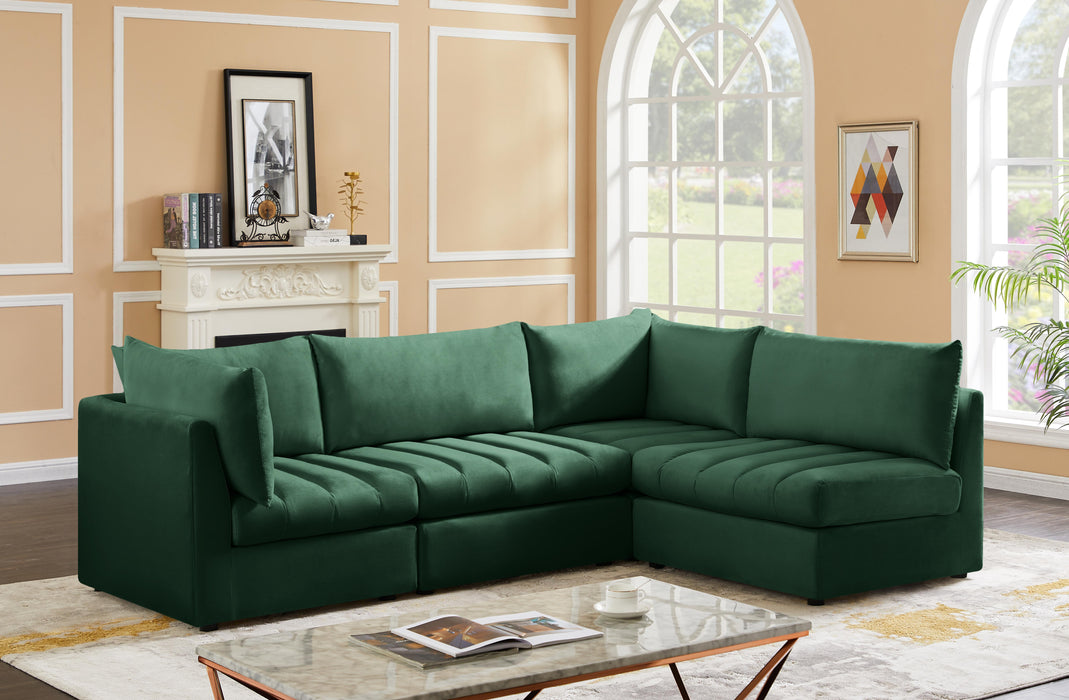 Jacob Green Velvet Modular Sectional - Royal Furniture & Gifts (MI) - Multi Location
