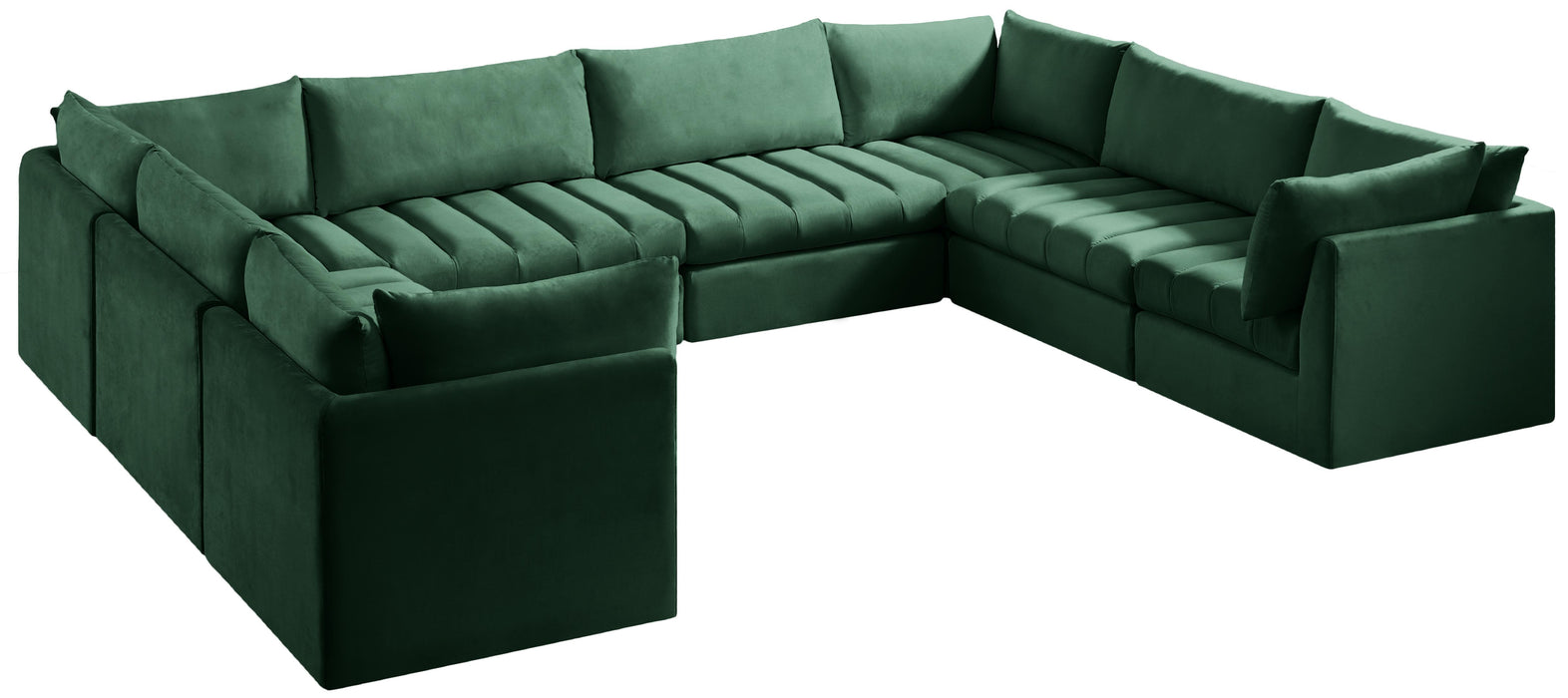 Jacob Green Velvet Modular Sectional - Royal Furniture & Gifts (MI) - Multi Location