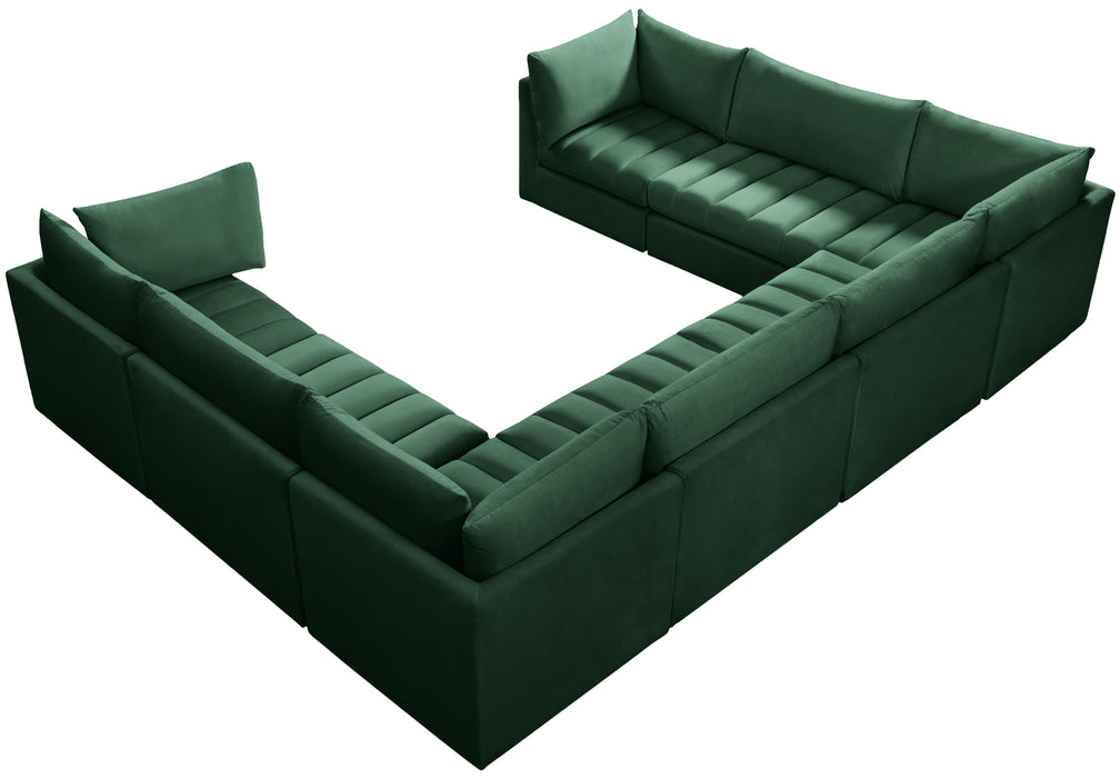 Jacob Green Velvet Modular Sectional - Royal Furniture & Gifts (MI) - Multi Location
