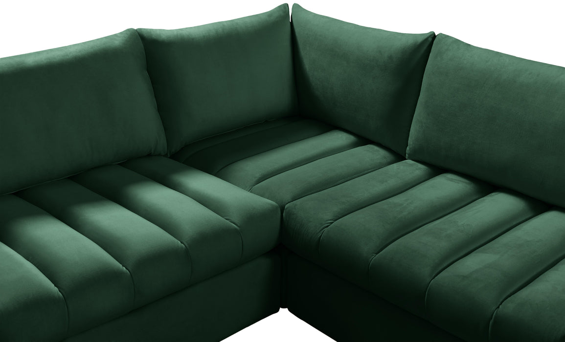 Jacob Green Velvet Modular Sectional - Royal Furniture & Gifts (MI) - Multi Location