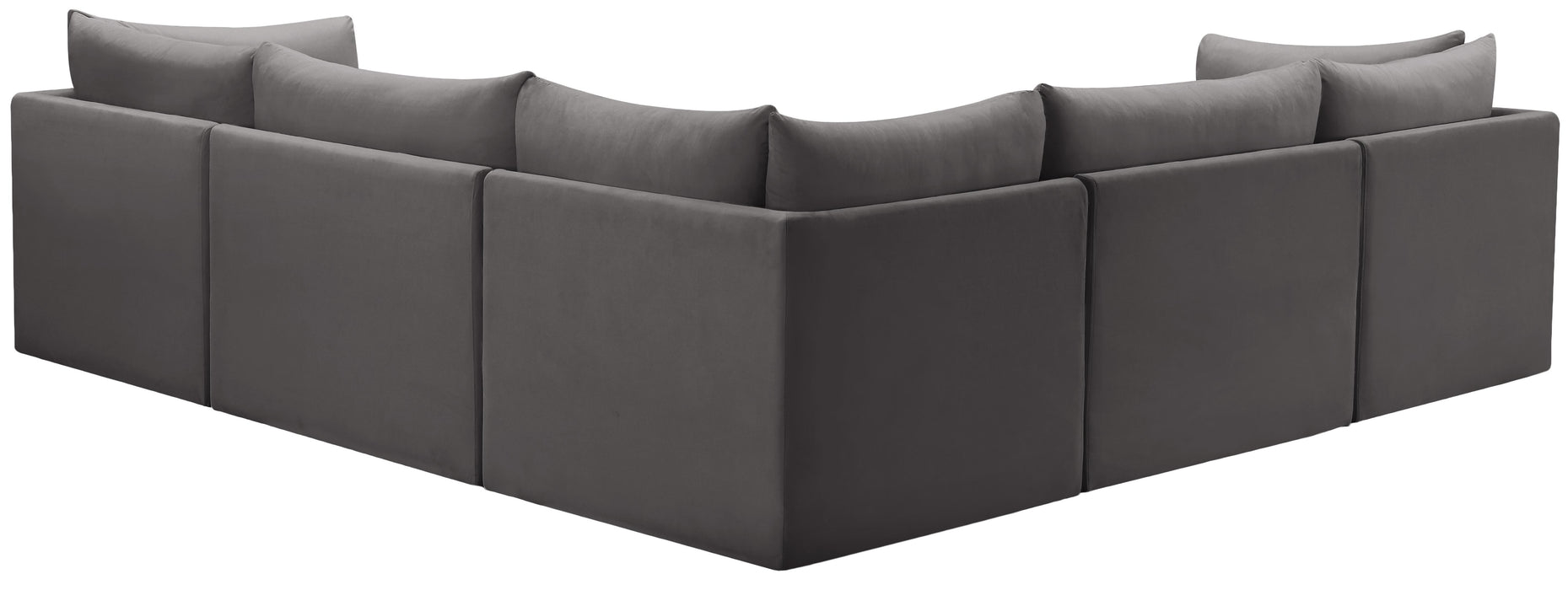 Jacob Grey Velvet Modular Sectional - Royal Furniture & Gifts (MI) - Multi Location