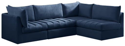 Jacob Navy Velvet Modular Sectional - Royal Furniture & Gifts (MI) - Multi Location