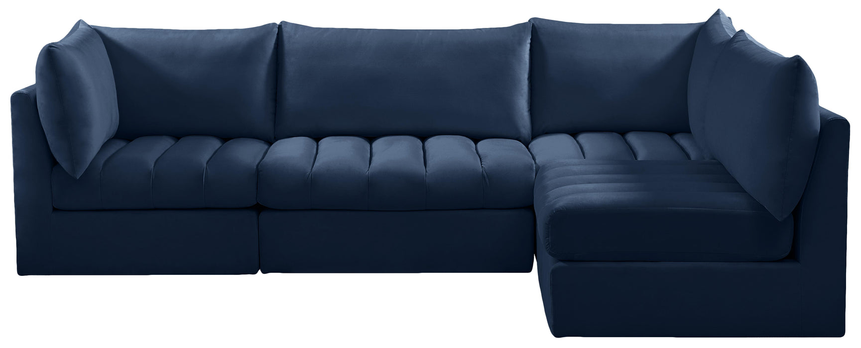 Jacob Navy Velvet Modular Sectional - Royal Furniture & Gifts (MI) - Multi Location