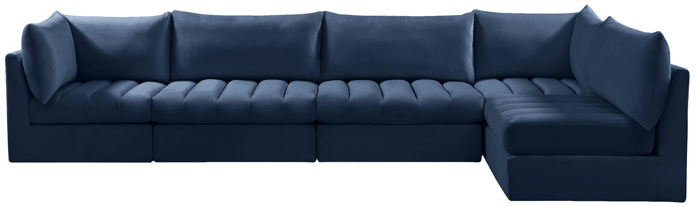 Jacob Navy Velvet Modular Sectional - Royal Furniture & Gifts (MI) - Multi Location