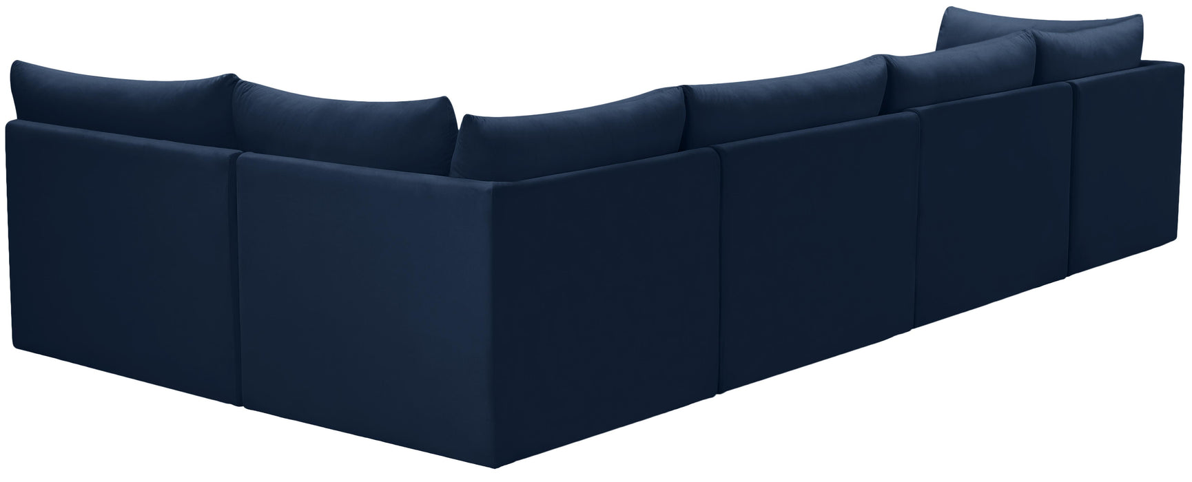 Jacob Navy Velvet Modular Sectional - Royal Furniture & Gifts (MI) - Multi Location