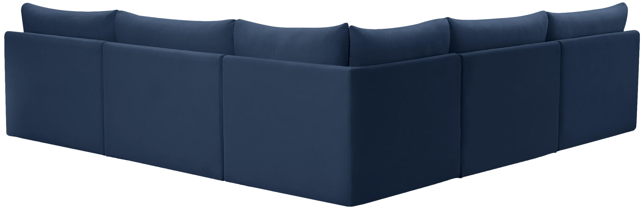 Jacob Navy Velvet Modular Sectional - Royal Furniture & Gifts (MI) - Multi Location
