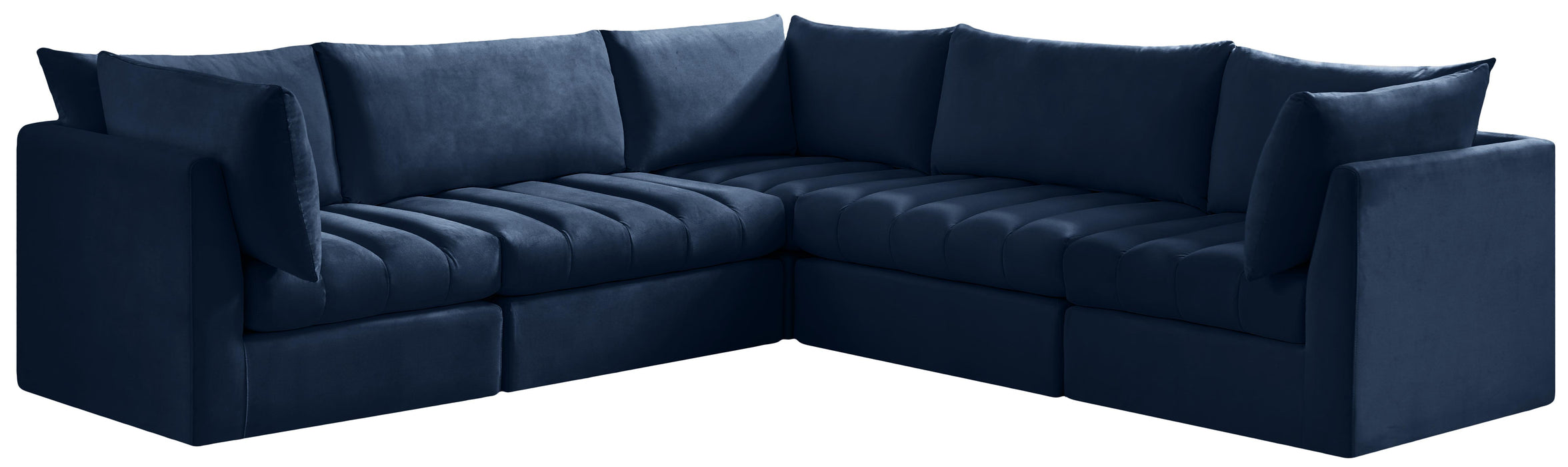 Jacob Navy Velvet Modular Sectional - Royal Furniture & Gifts (MI) - Multi Location