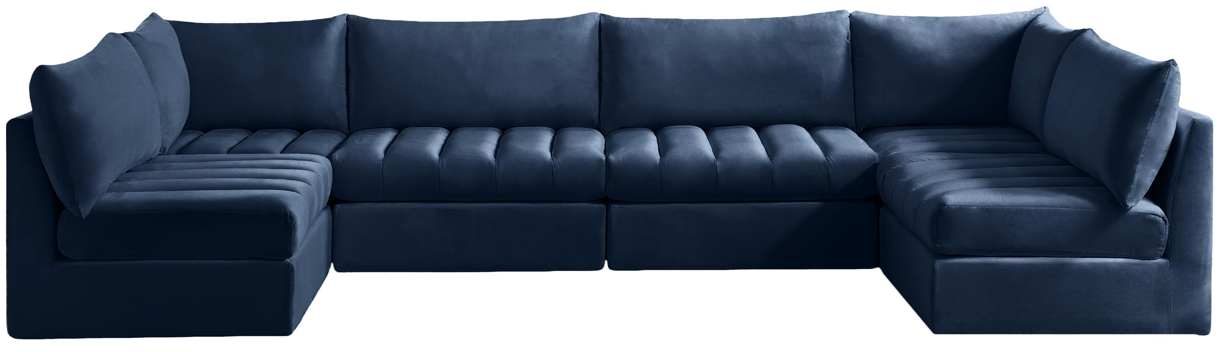 Jacob Navy Velvet Modular Sectional - Royal Furniture & Gifts (MI) - Multi Location