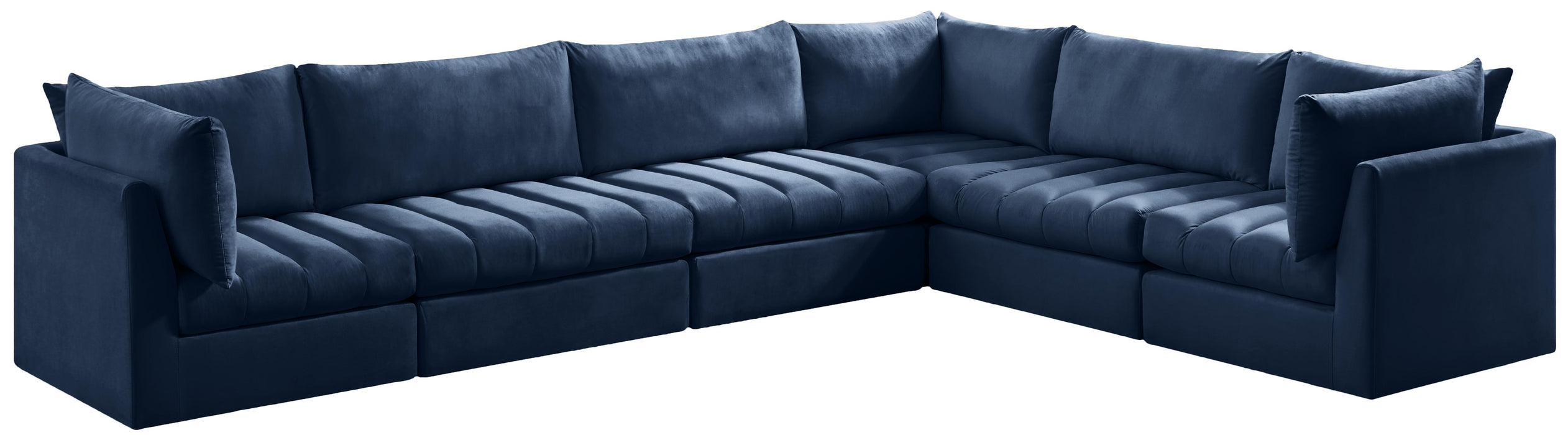Jacob Navy Velvet Modular Sectional - Royal Furniture & Gifts (MI) - Multi Location