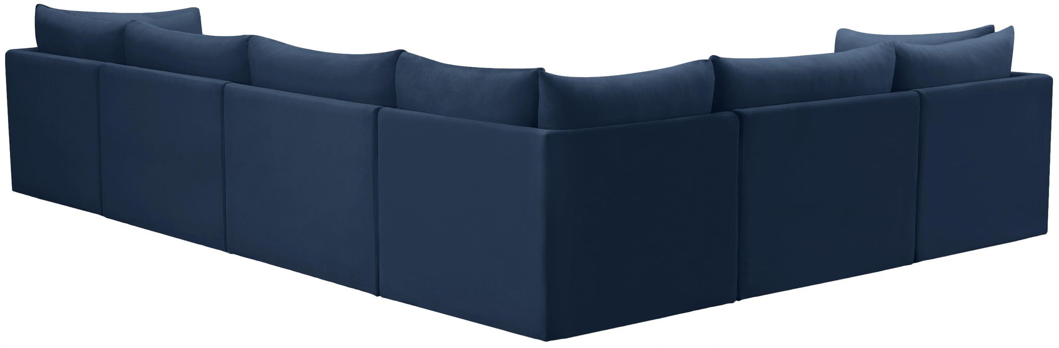 Jacob Navy Velvet Modular Sectional - Royal Furniture & Gifts (MI) - Multi Location