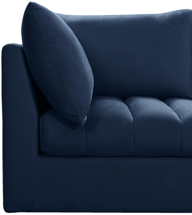 Jacob Navy Velvet Modular Sectional - Royal Furniture & Gifts (MI) - Multi Location