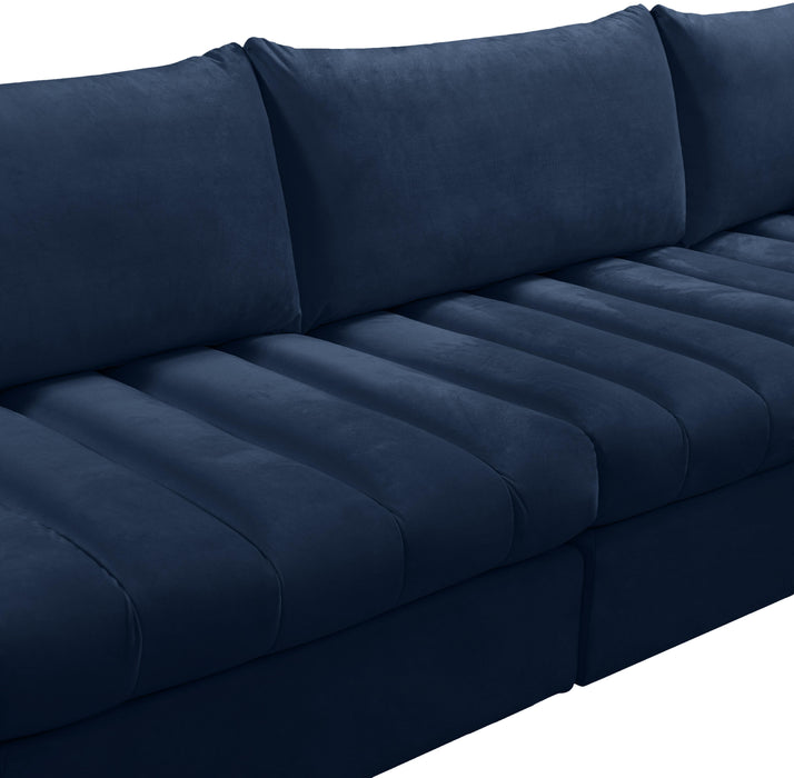 Jacob Navy Velvet Modular Sectional - Royal Furniture & Gifts (MI) - Multi Location
