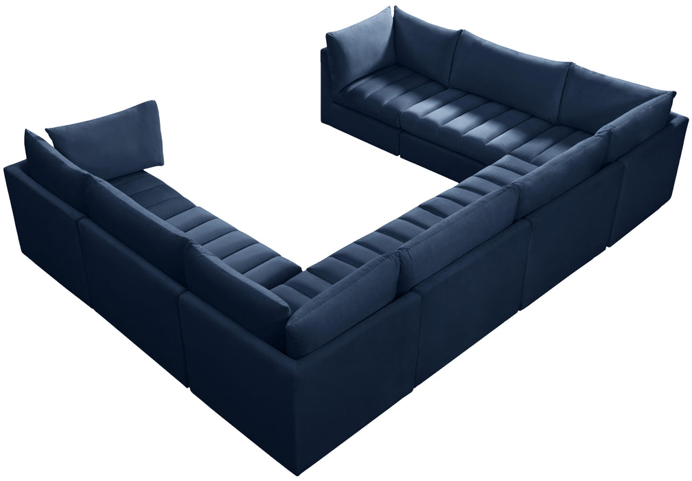 Jacob Navy Velvet Modular Sectional - Royal Furniture & Gifts (MI) - Multi Location