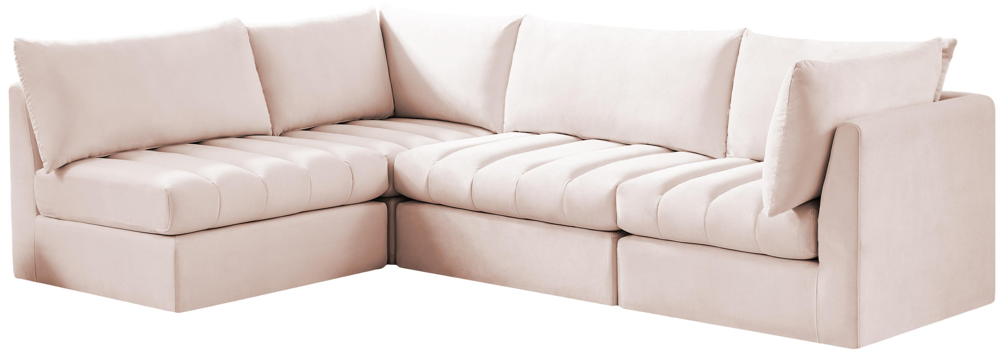 Jacob Pink Velvet Modular Sectional - Royal Furniture & Gifts (MI) - Multi Location