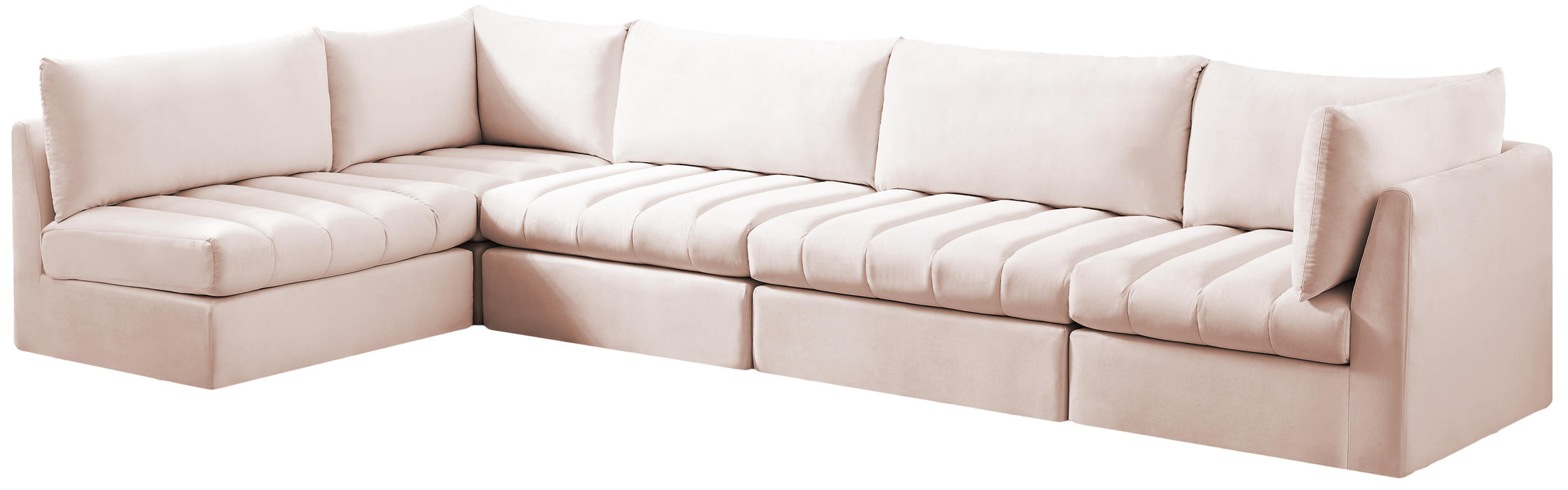 Jacob Pink Velvet Modular Sectional - Royal Furniture & Gifts (MI) - Multi Location