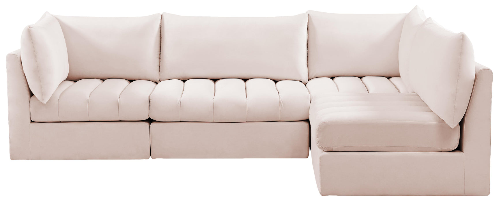 Jacob Pink Velvet Modular Sectional - Royal Furniture & Gifts (MI) - Multi Location