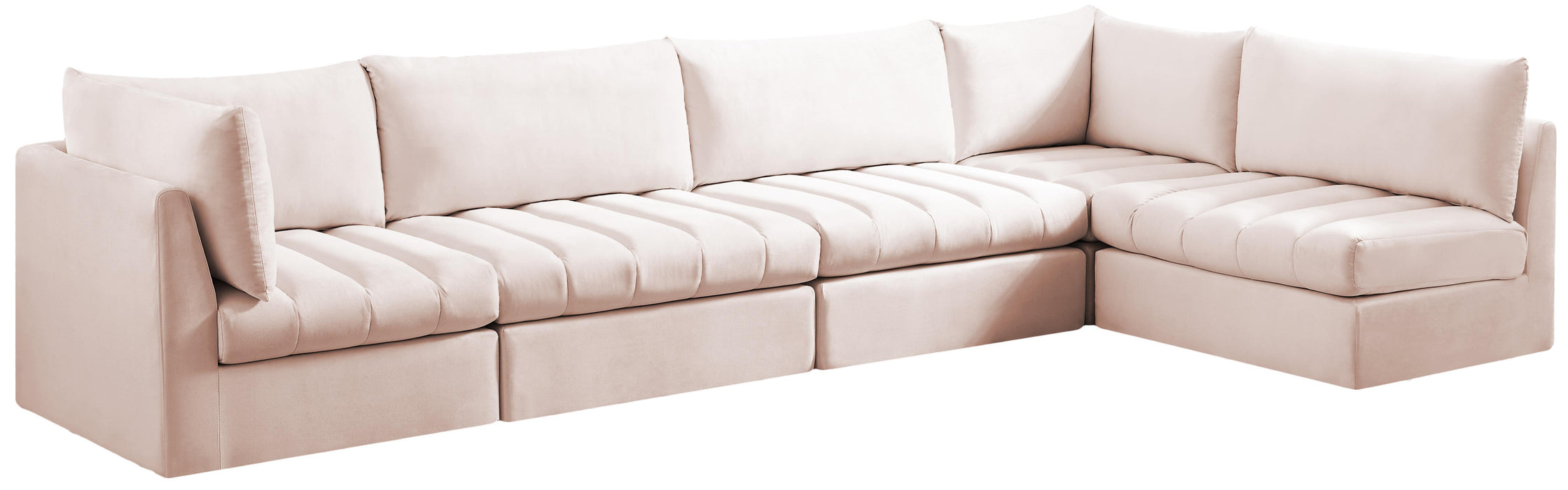 Jacob Pink Velvet Modular Sectional - Royal Furniture & Gifts (MI) - Multi Location