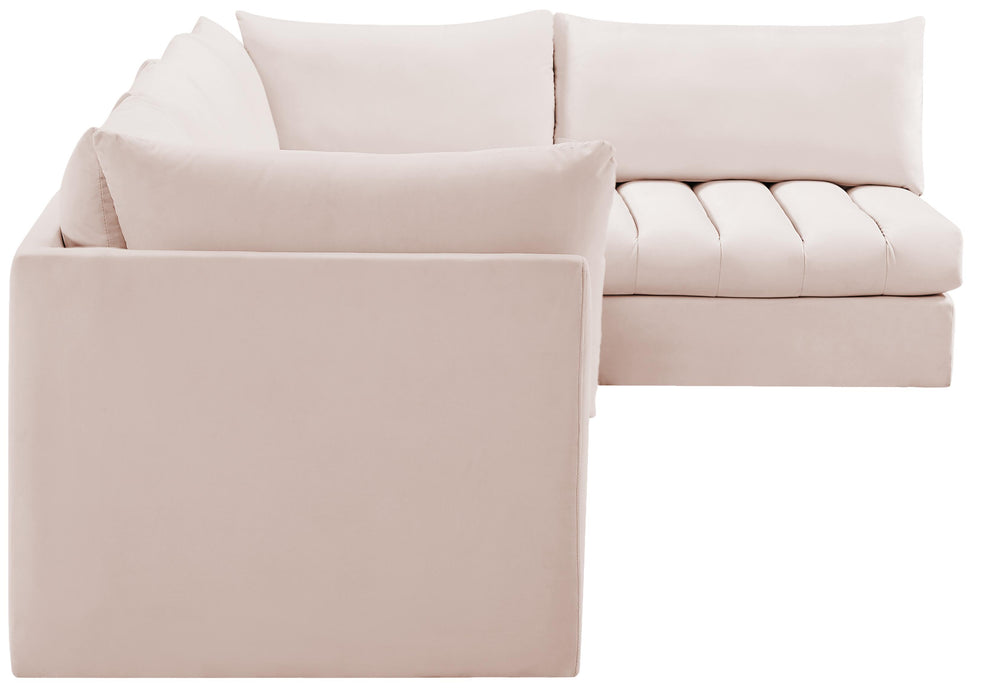 Jacob Pink Velvet Modular Sectional - Royal Furniture & Gifts (MI) - Multi Location